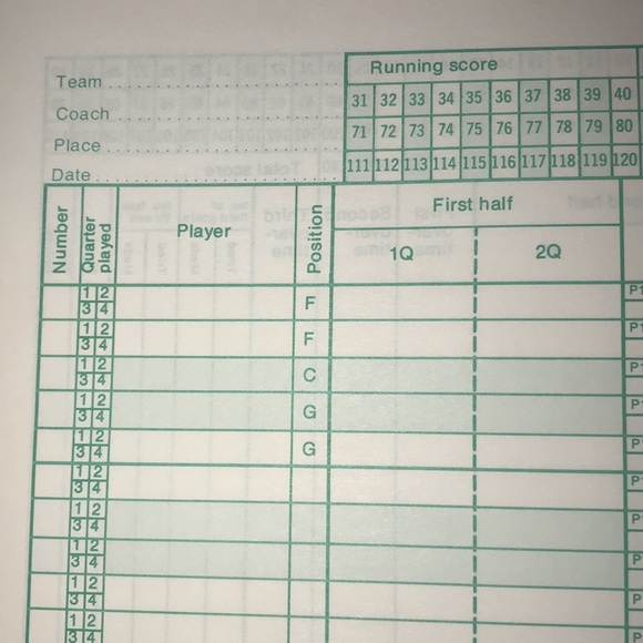 NWOT Wilson Basketball Score Book - Picture 4 of 7